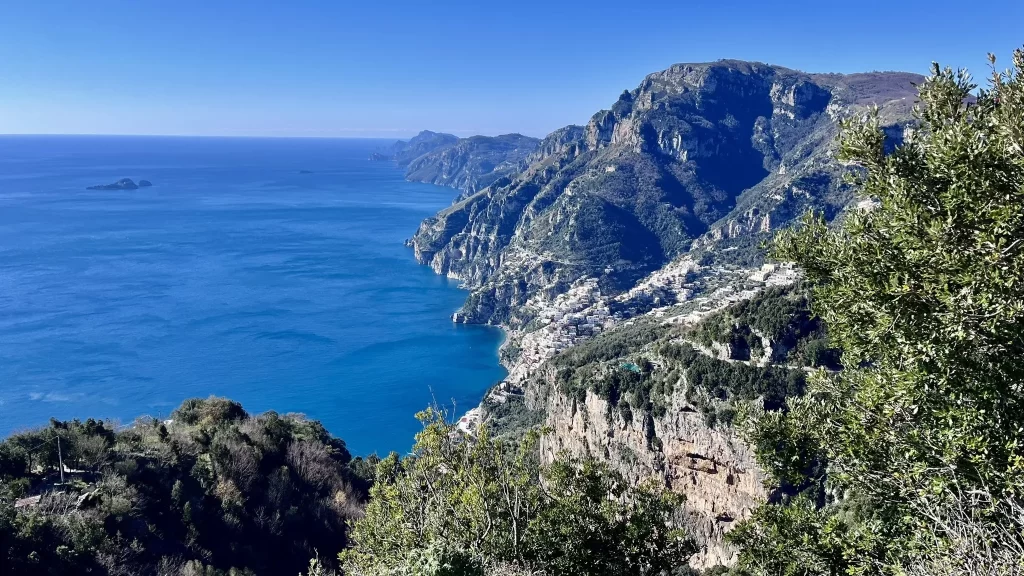 panorama sentiero degli dei